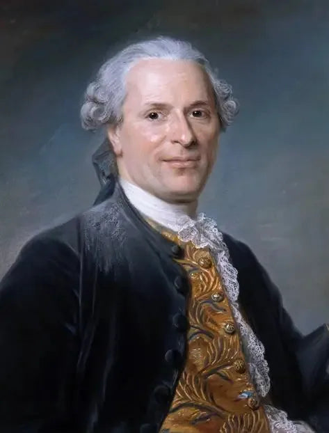 Jean Monnetin muotokuva, ranskalainen diplomaatti - Maurice-Quentin de La Tour