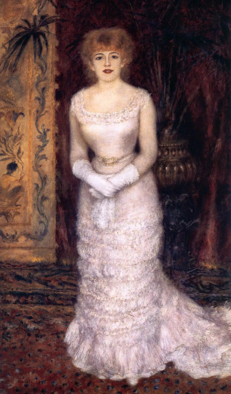 Jeanne Samaryn täysikokoinen muotokuva - Pierre-Auguste Renoir