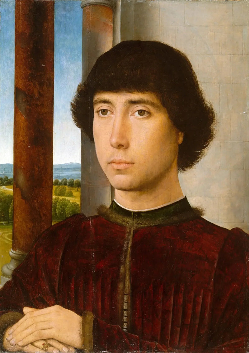 Nuoren miehen muotokuva - Hans Memling