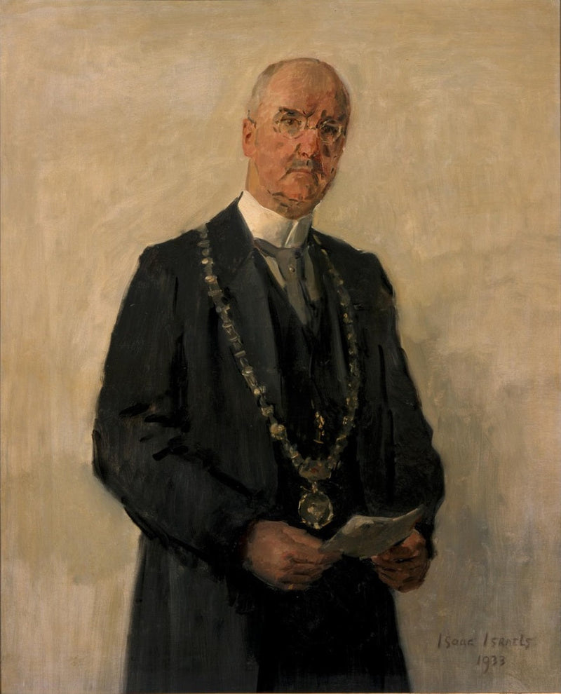 Muotokuva Joachimus Pieter Fockema Andreaesta (1879-1949), Utrechtin pormestari - Isaac Israels