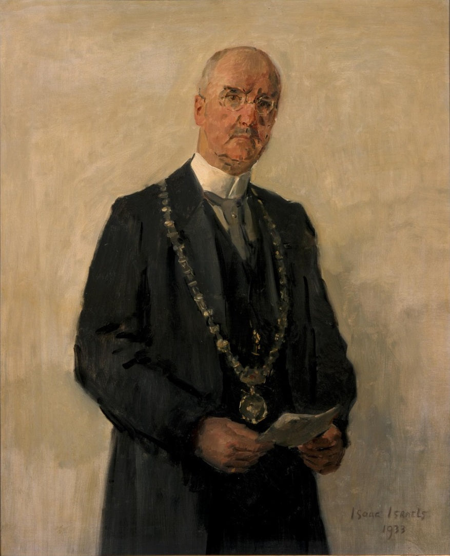 Muotokuva Joachimus Pieter Fockema Andreaesta (1879-1949), Utrechtin pormestari - Isaac Israels