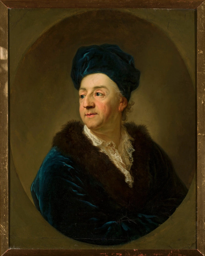 Johann Nepomuk von Schaffgotsch'n muotokuva kylpytakissa. - Anton Graff