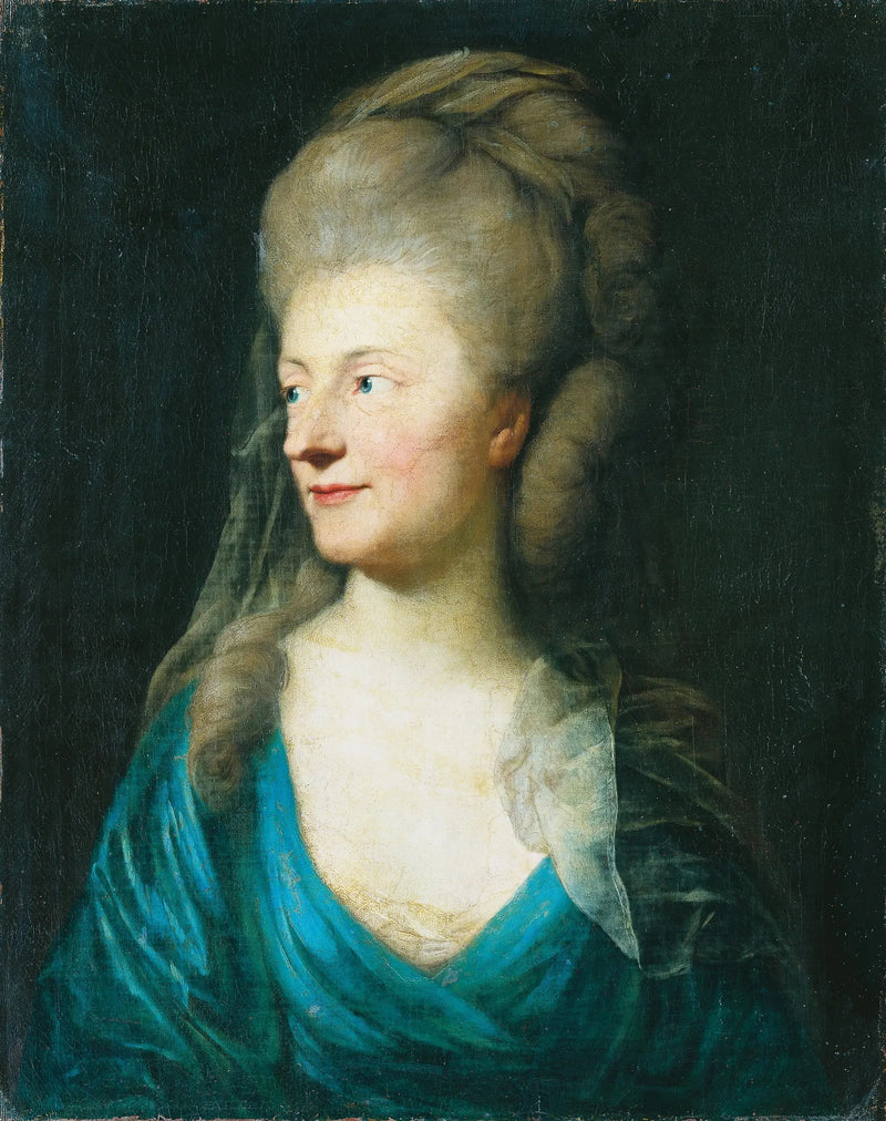 Johanna Henriette Louise Comtesse de Bestucheff-Ruminin muotokuva, syntynyt von Carlowitz (1717-1787) (?) - Anton Graff