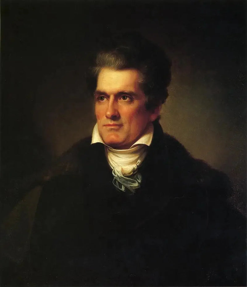 John C. Calhounin (1782-1850) - Rembrandt Peale-piirros