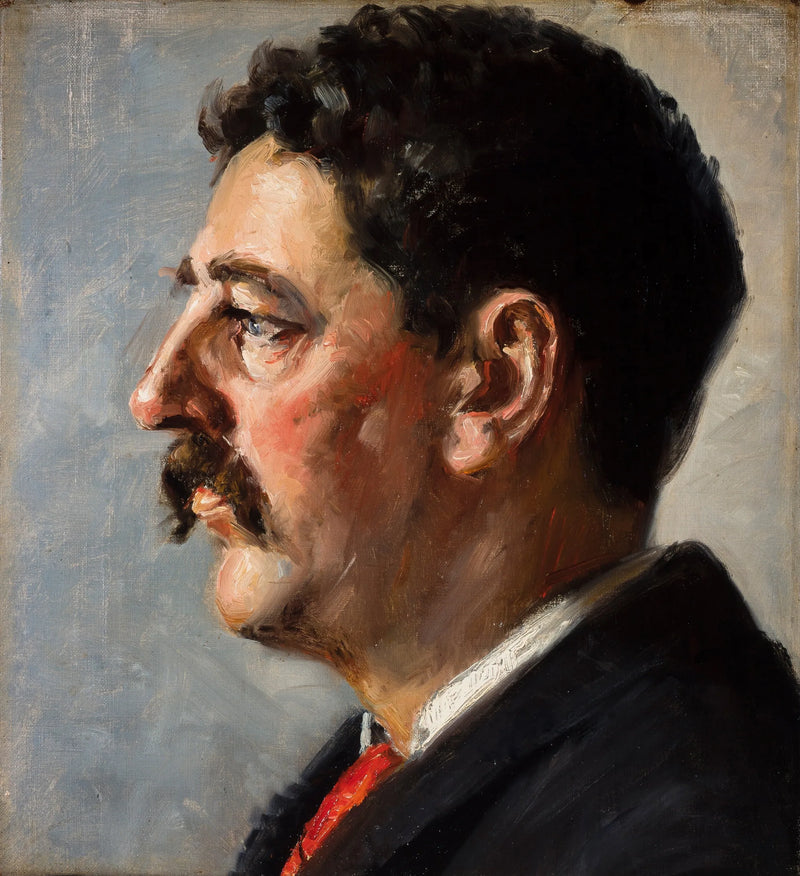 John H. Br��ndumin muotokuva - Michael Peter Ancher