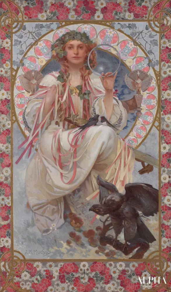 Portrait de Joséphine Crane Bradley dans le rôle de Glory - Mucha - Reproductions de tableaux et peintures haut de gamme