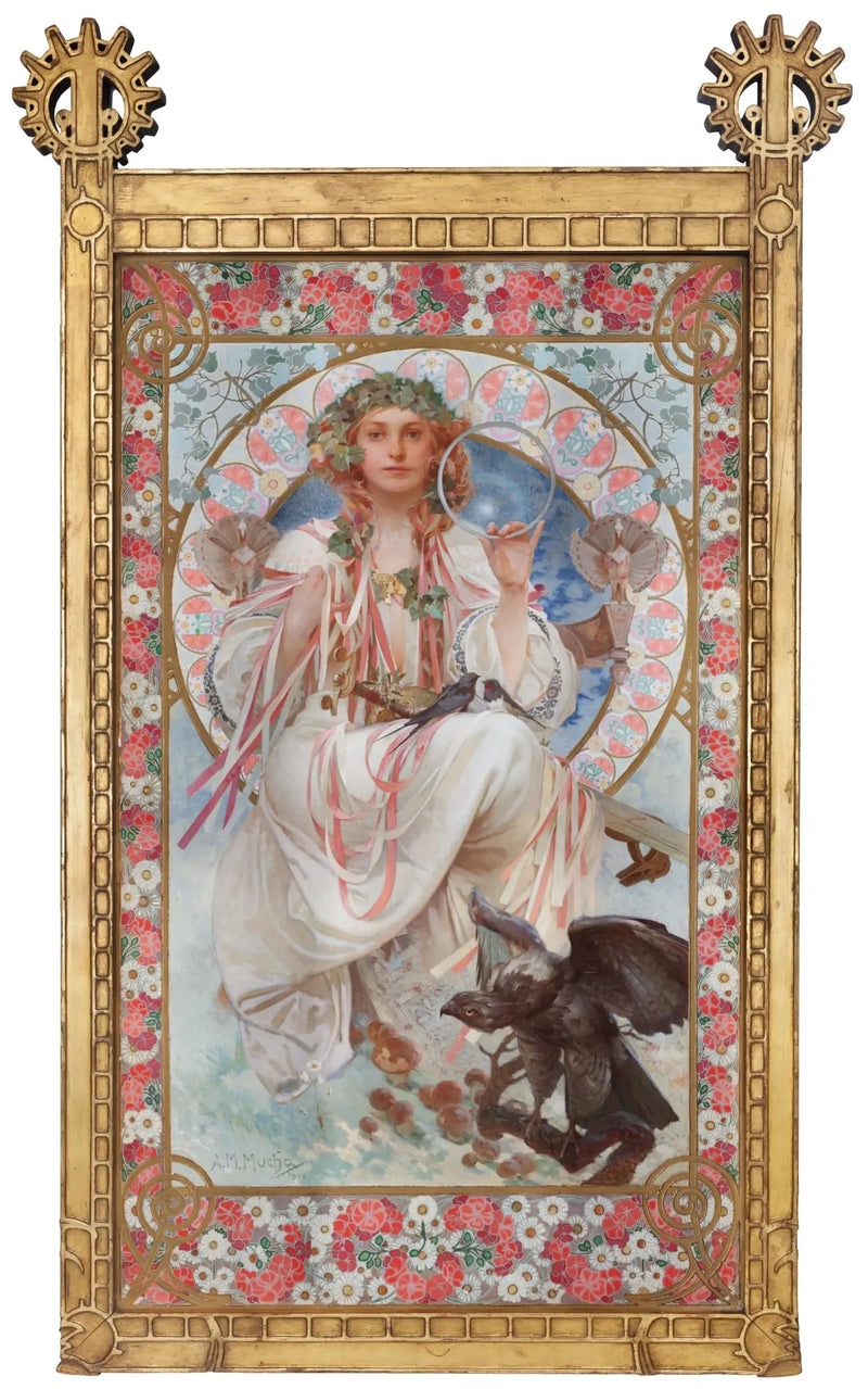 Joséphine Crane-Bradley'n muotokuva Slaviassa - Alphonse Mucha
