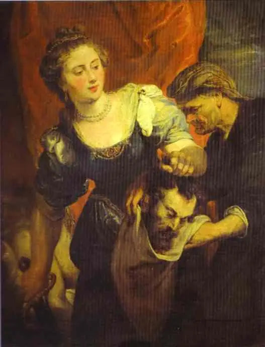 Judithin muotokuva Holofornesin päällä - Peter Paul Rubens