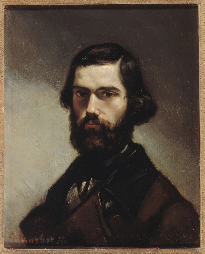 Jules Vallèsin (1832-1885) muotokuva, kirjailija - Gustave Courbet