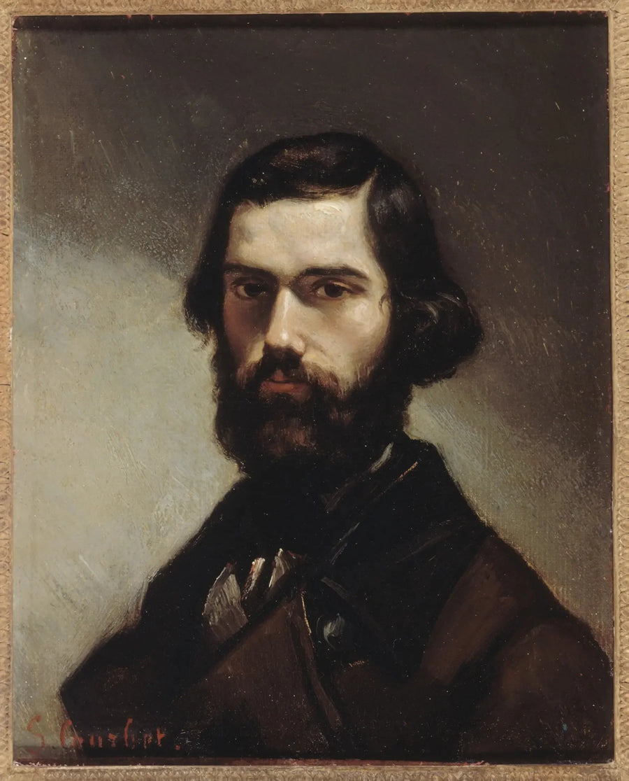 Jules Vallèsin (1832-1885) muotokuva, kirjailija - Gustave Courbet