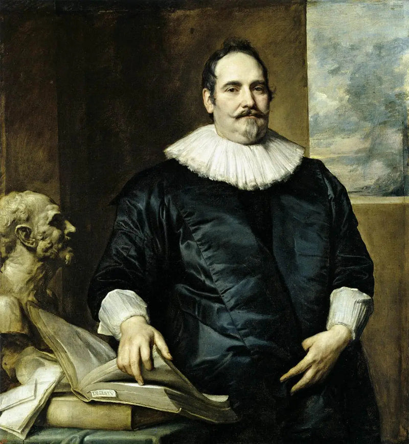Justus van Meerstraetenin muotokuva, Elisabeth van Asschen puoliso - Antoine van Dyck