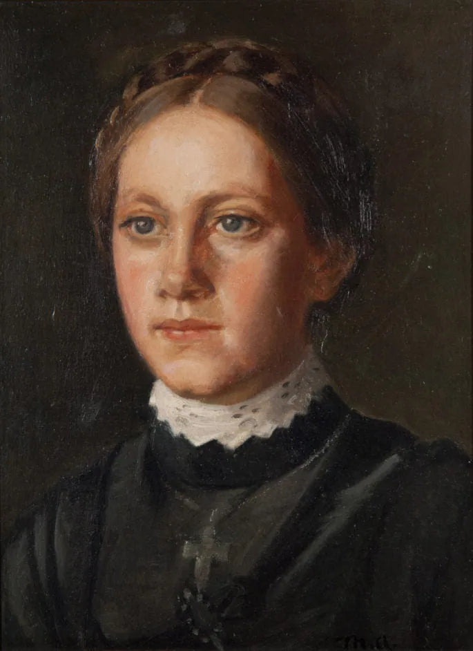 Karoline Marie Larsen L��thin muotokuva - Michael Peter Ancher