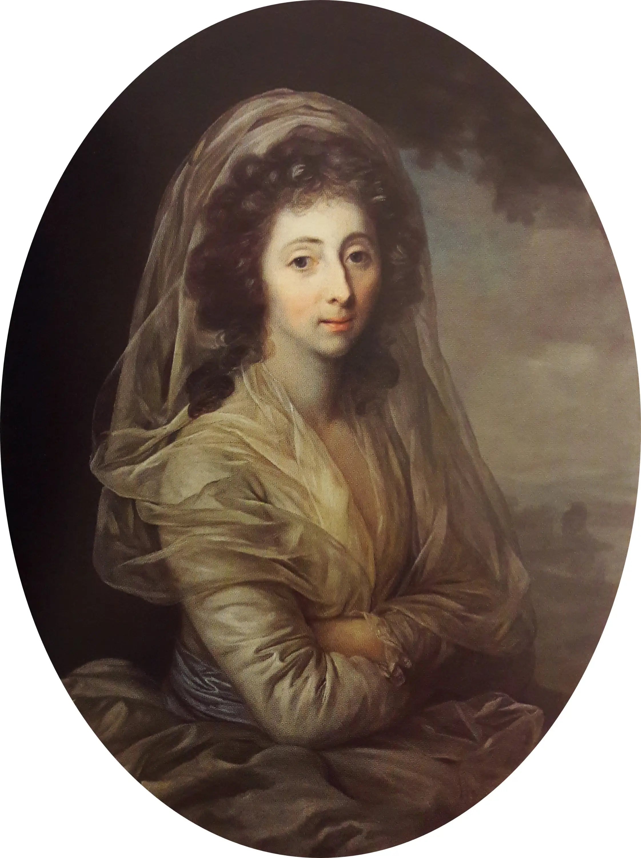 Portrait de Konstancja Rzewuska née Lubomirska. - Anton Graff image 1 reproduction de peinture à l’huile
