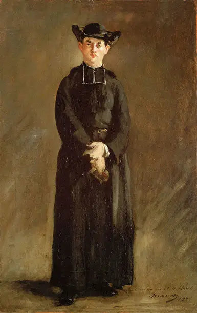 Abbedi Hurelin muotokuva - Édouard Manet