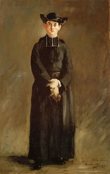 Abbedi Hurelin muotokuva - Édouard Manet
