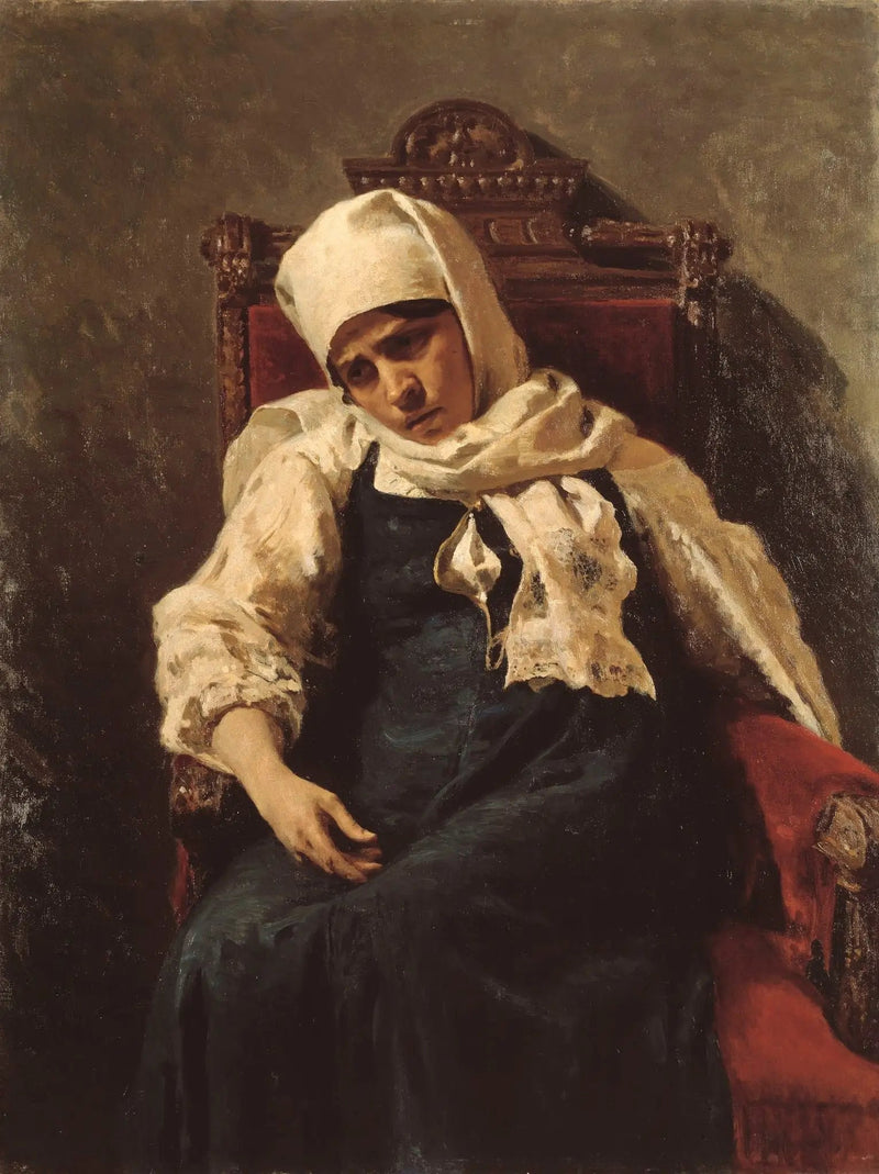 Näyttelijä Pelageya Antipevna Strepetovan muotokuva Elizabethin roolissa - Ilya Repin