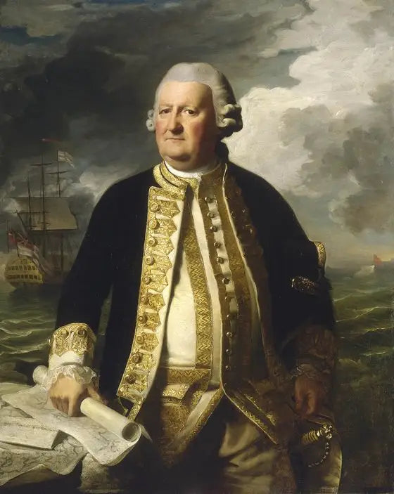Amiraali Clark Gaytonin (1712-1785) muotokuva - John Singleton Copley