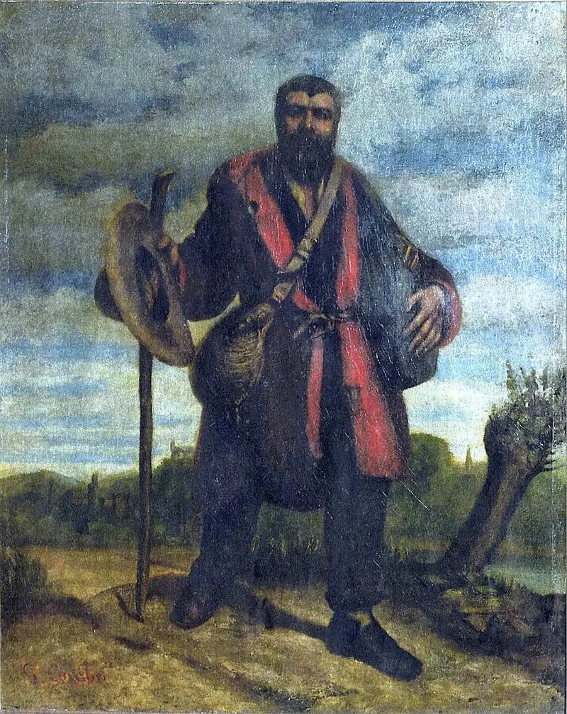 Apostoli Johannes Journetin muotokuva lähdössä valloittamaan universaalia harmoniaa - Gustave Courbet