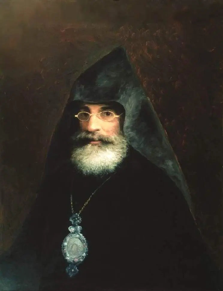 Arkkipiispa Gabriel Aivazyanin muotokuva (I. Aivazovskyn veli) - Ivan Aïvazovski