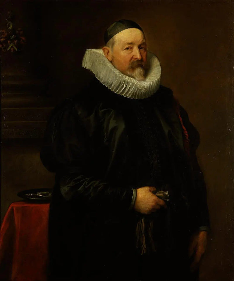 Anversin kaupungin pappi, Adriaen Stevensin, 68-vuotiaan muotokuva - Antoine van Dyck