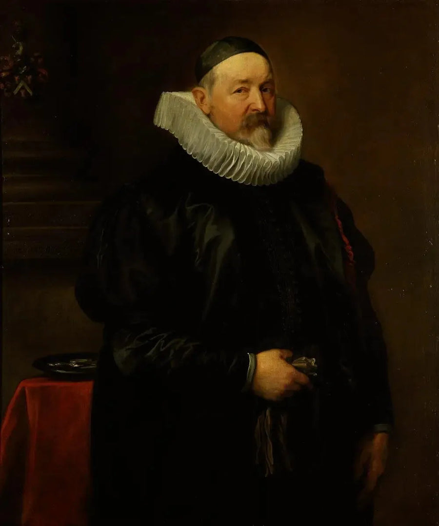 Anversin kaupungin pappi, Adriaen Stevensin, 68-vuotiaan muotokuva - Antoine van Dyck
