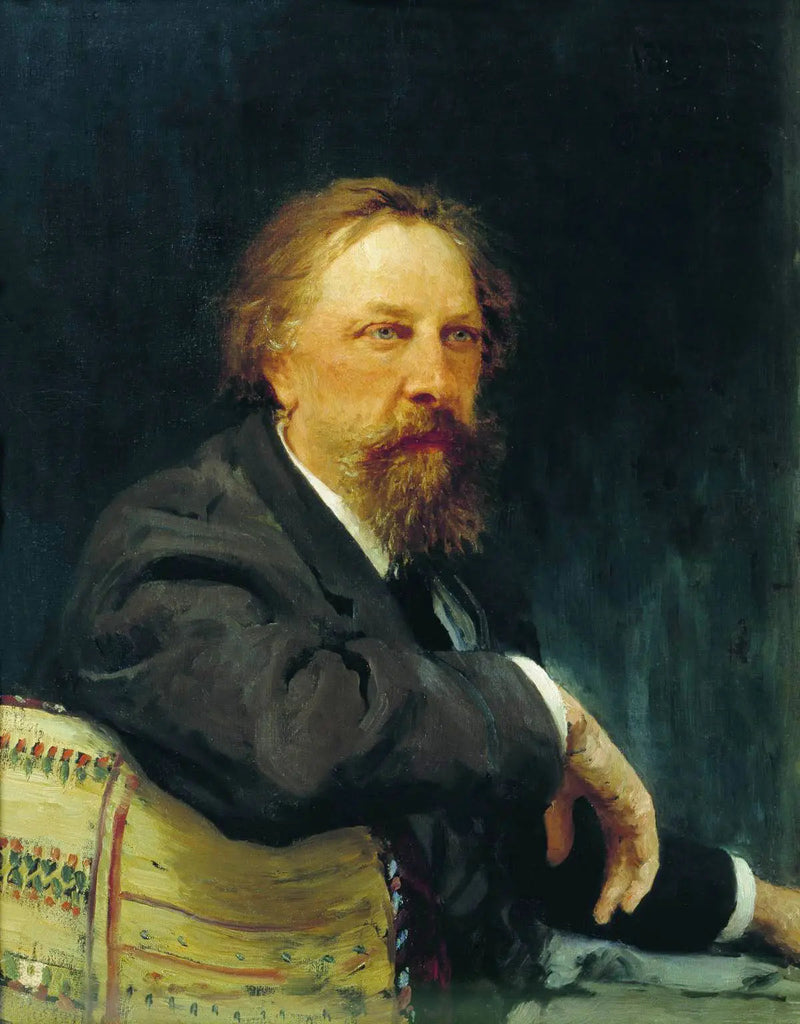 Kirjailija Aleksei Konstantinovits Tolstoin muotokuva - Ilya Repin