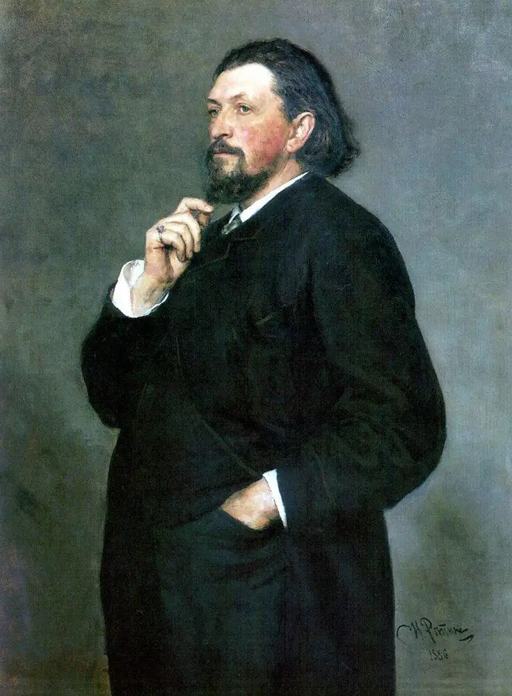 Muusikko- ja hyväntekijä Mitrofan Petrovich Belyayevin muotokuva - Ilya Repin