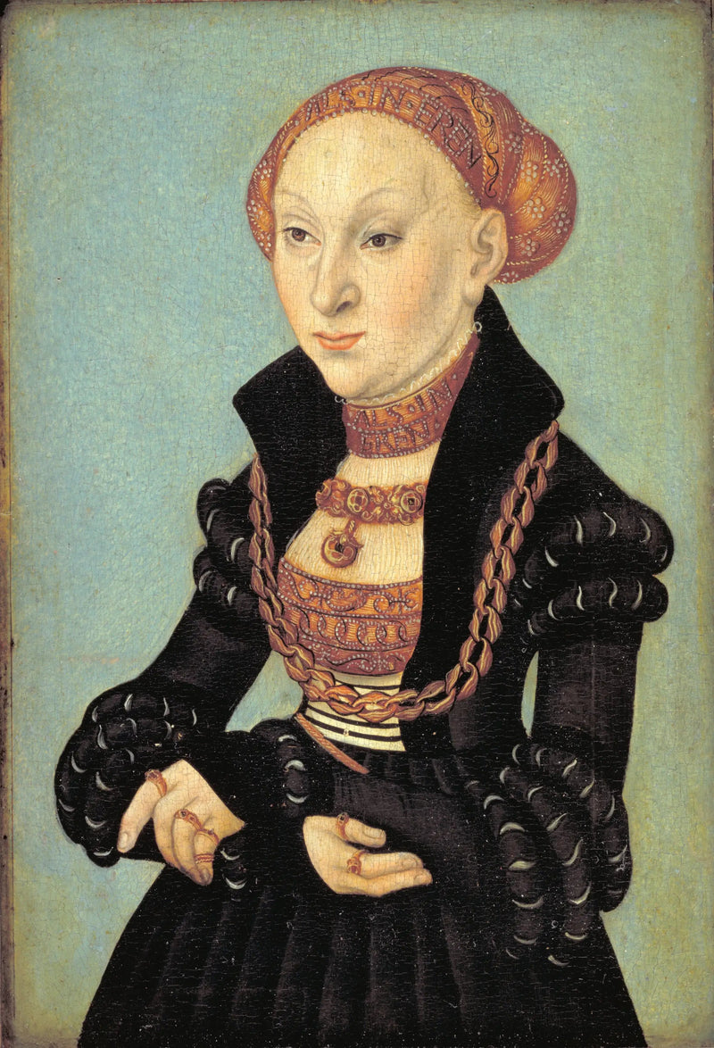 Sähköntekijä Sibylle Sachsenin (1510-1569) - Lucas Cranach vanhempi