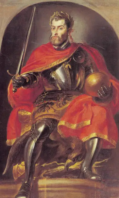 Keisari Kaarle V:n muotokuva (Ferdinandin juhlapäivä), 1634-1635 - Peter Paul Rubens