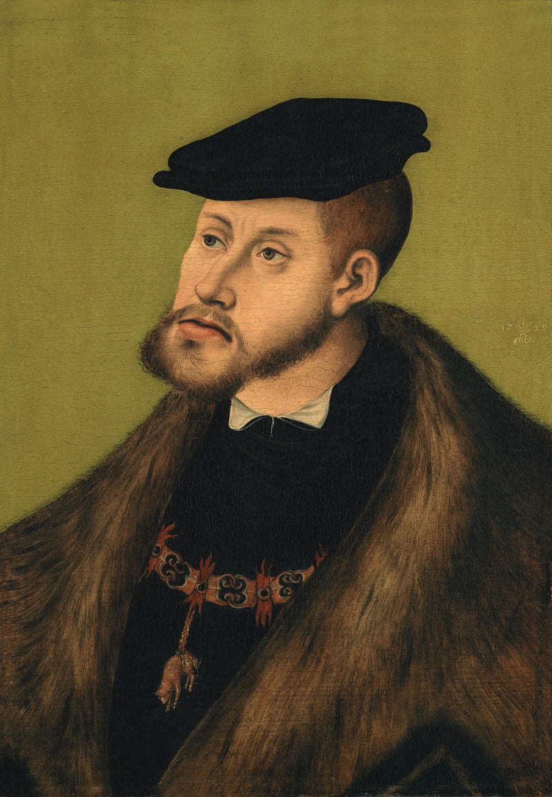 Keisari Kaarle V:n muotokuva - Lucas Cranach vanhempi