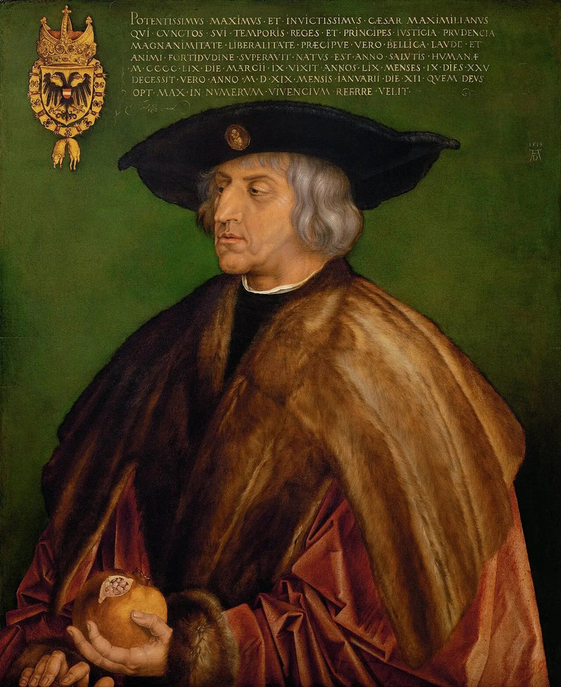 Keisari Maximilian I:n muotokuva - Albrecht Dürer