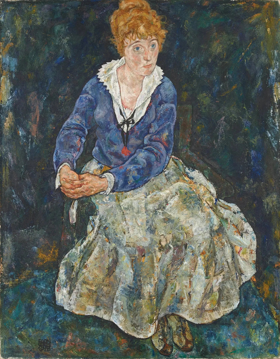 Taiteilijan vaimon muotokuva, Edith Schiele - Egon Schiele