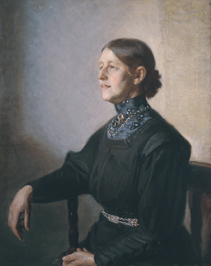 Muotokuva taiteilijan vaimosta, taidemaalari Anna Ancherista - Michael Peter Ancher