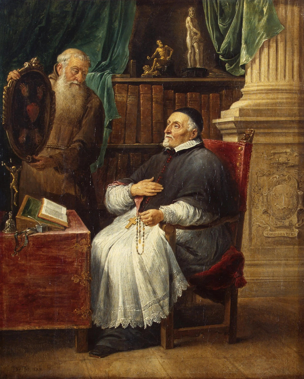 Portrait de l’évêque Antonius Triest et de son frère Eugène capucin - David Teniers le Jeune - Alpha Reproduction