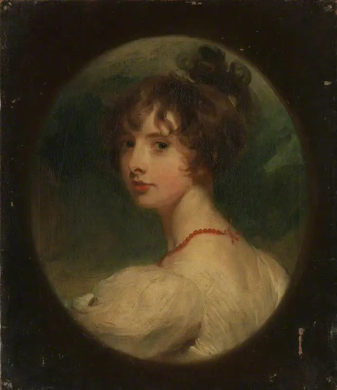 Kunnioitetun Emily Mary Lambin (1787-1869) muotokuva, tuleva Cowperin kreivitär ja Palmerstonin viscountess - Thomas Lawrence