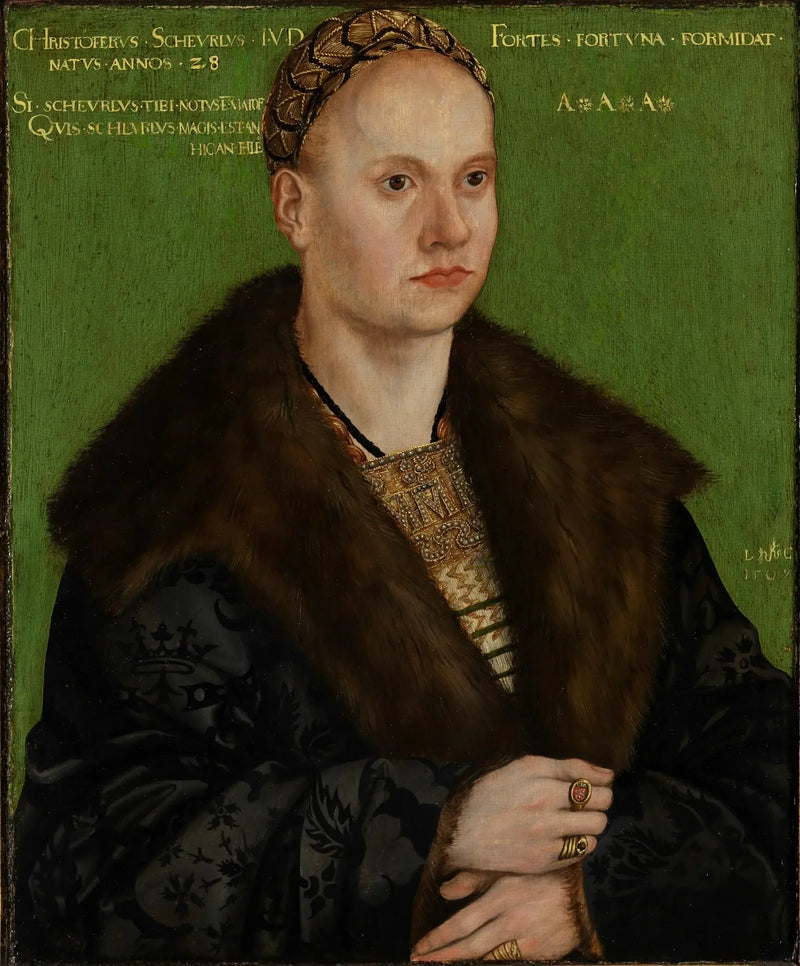 Humanisti Christoph Scheurlin muotokuva - Lucas Cranach vanhempi