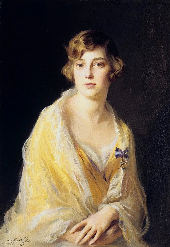 Infanta Beatricen Bourbonin muotokuva - Philip de Laszlo