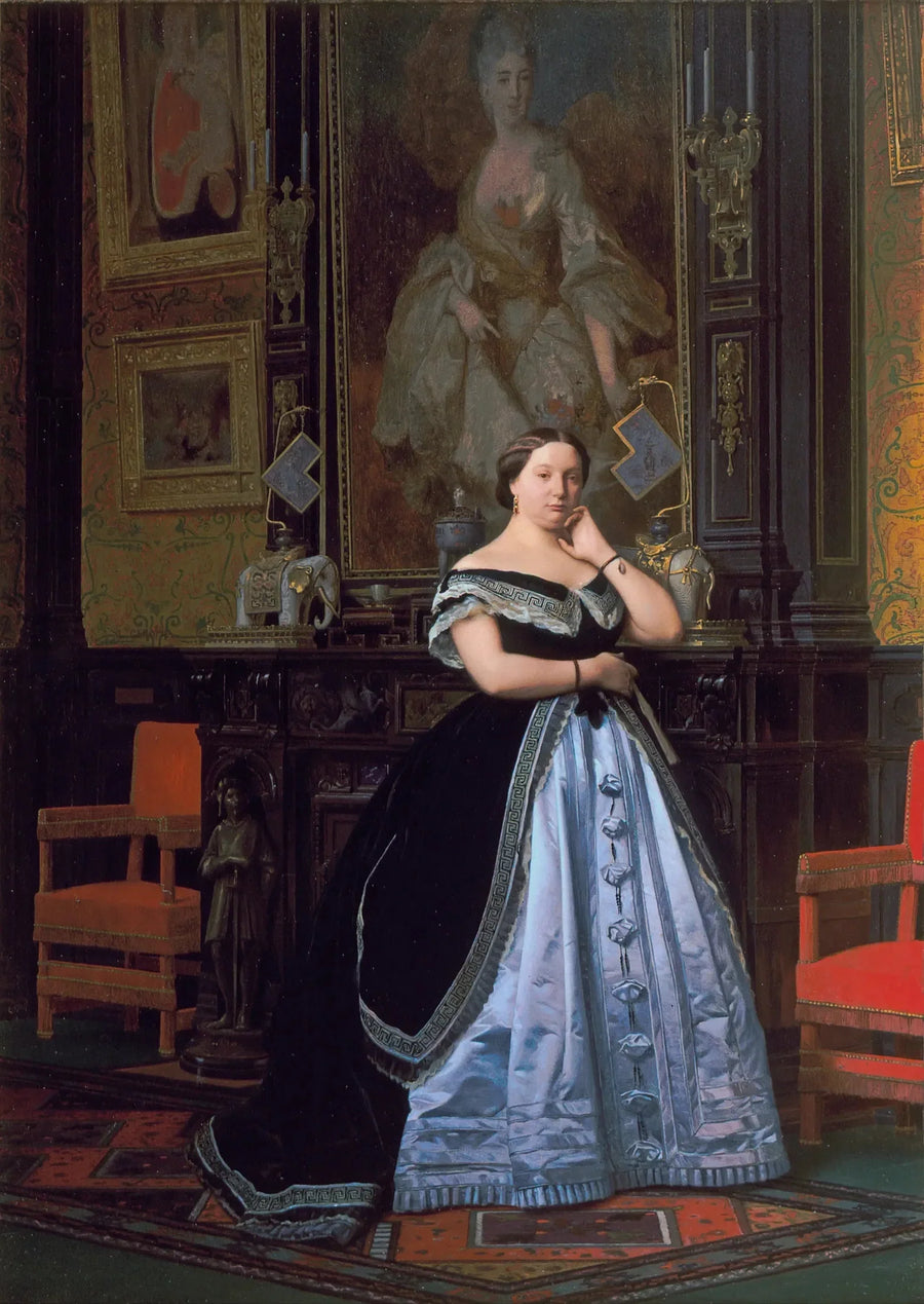 Nathaniel de Rothschildin, syntynyt Charlotte de Rothschild, muotokuva - Jean-Léon Gérôme