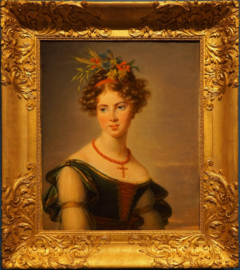 Juhtokuvan kreivitär Joséphine Mathilde Henriette Caroline de Baussancourt, syntynyt Bernard de Sassenay - Élisabeth Vigée Le Brun