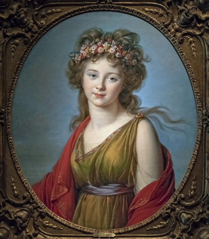 Kagenekin kreivitär muotokuvassa Flore - Élisabeth Vigeé Le Brun