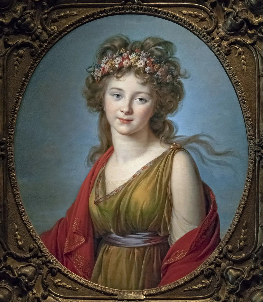Kagenekin kreivitär muotokuvassa Flore - Élisabeth Vigeé Le Brun