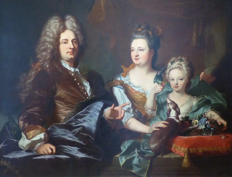 Leijonaperheen muotokuva - Hyacinthe Rigaud