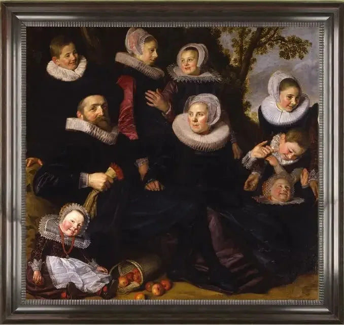 Van Campenin perheen muotokuva maisemassa (fragmentti vasemmalla) - Frans Hals
