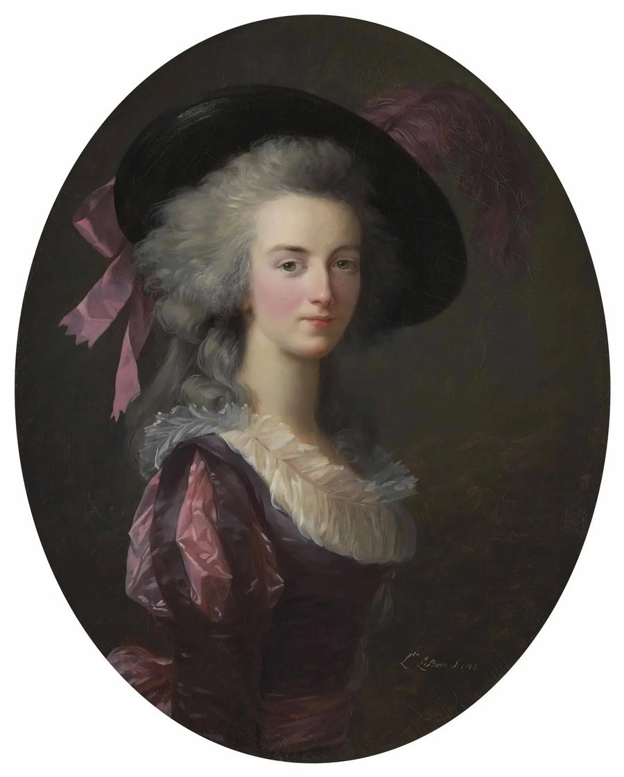 Laulava portretti Maillyn marssalinna- ja kreivitäristä, syntynyt Blanche Charlotte Marie Félicité de Narbonne Pelet - Élisabeth Vigeé Le Brun