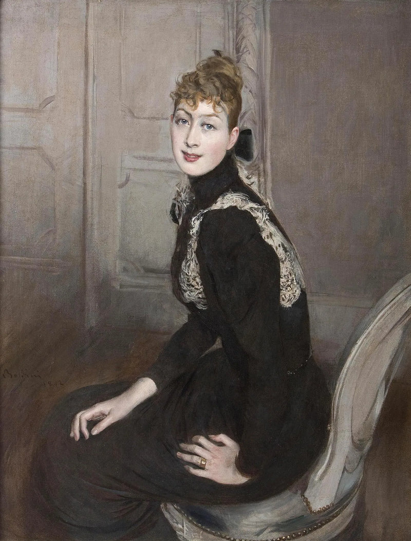 Franzonin marquise-porträt - Giovanni Boldini