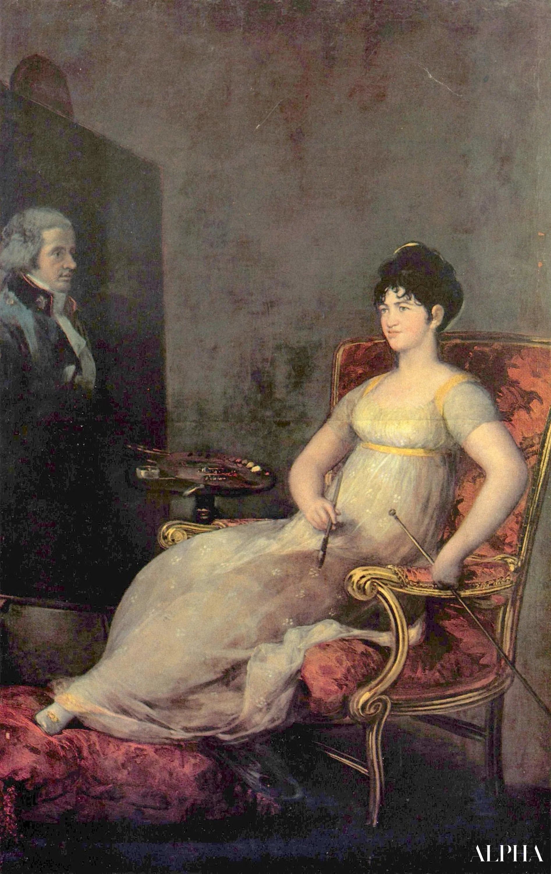 Marquise de Villafranca -muotokuva - Francisco de Goya - Korkealaatuiset taulujen ja maalauksien reproduktiot
