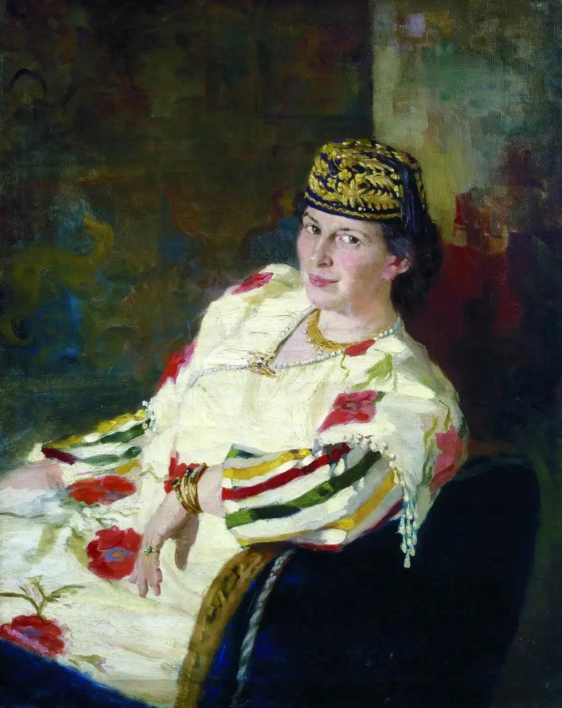 Patronin ja kreivitär Mara Konstantinovna Olivin muotokuva - Ilya Repin