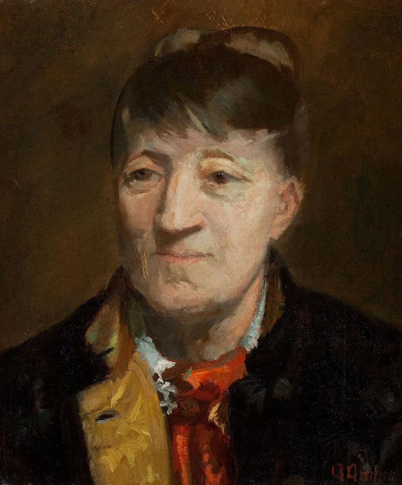 Muotokuva norjalaisesta taidemaalari Kitty Kiellandista. -Anna Ancher