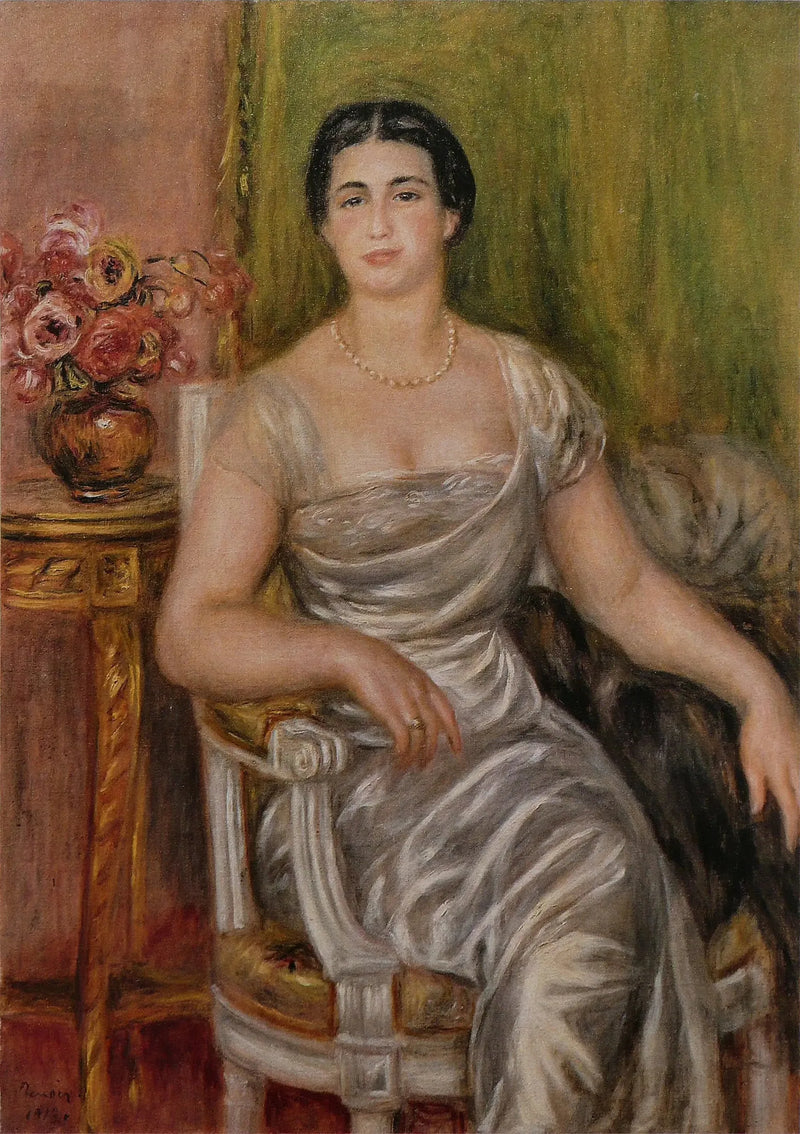 Runoilija Alice Vallières-Merzbachin muotokuva - Pierre-Auguste Renoir