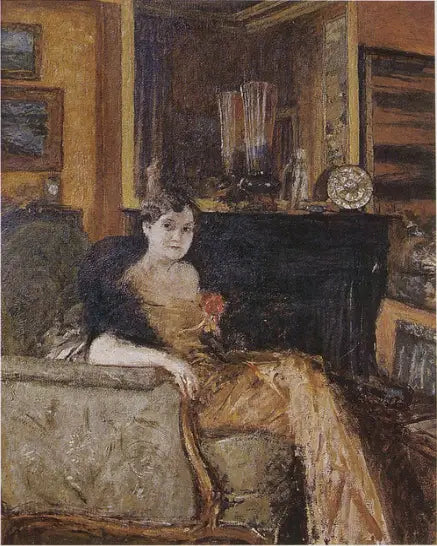Prinsessa Elizabeth Bibescon muotokuva istumassa - Édouard Vuillard